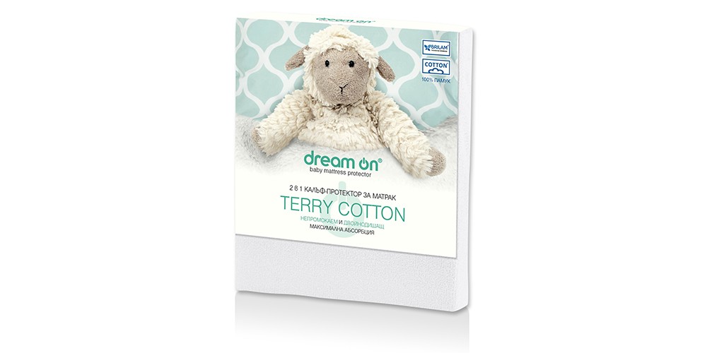 (Български) Протектор за матрак TERRY COTTON Baby | Dream On