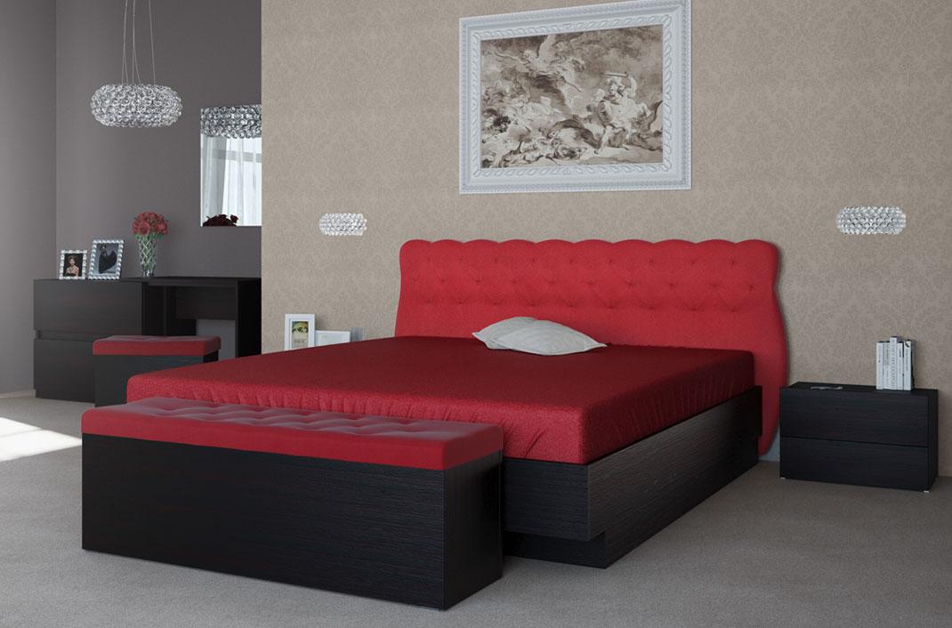 Легло с тапицирана табла МАРКИЗА | Мебели МОБ