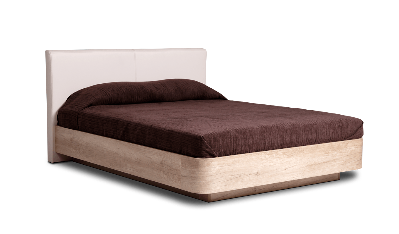 Легло със заоблени ръбове Бианка + Мемори матрак Anatomic Visco 18cm
