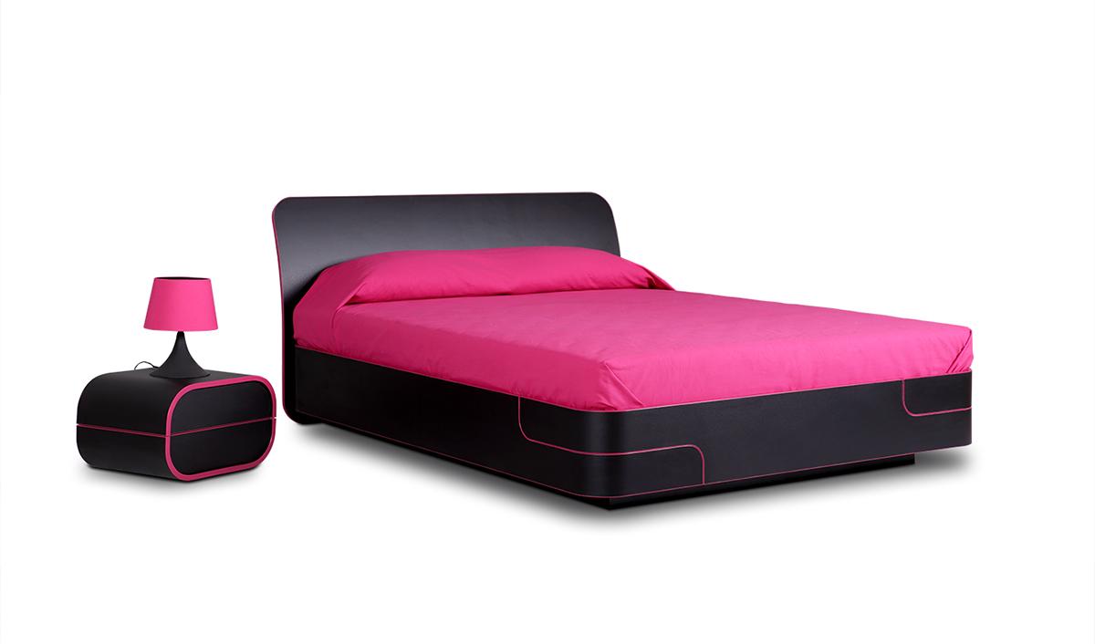 Легло със заоблени ръбове НОРДИК | Ергодизайн -20%  легло от Ergodesign с матрак от Don Almohadon