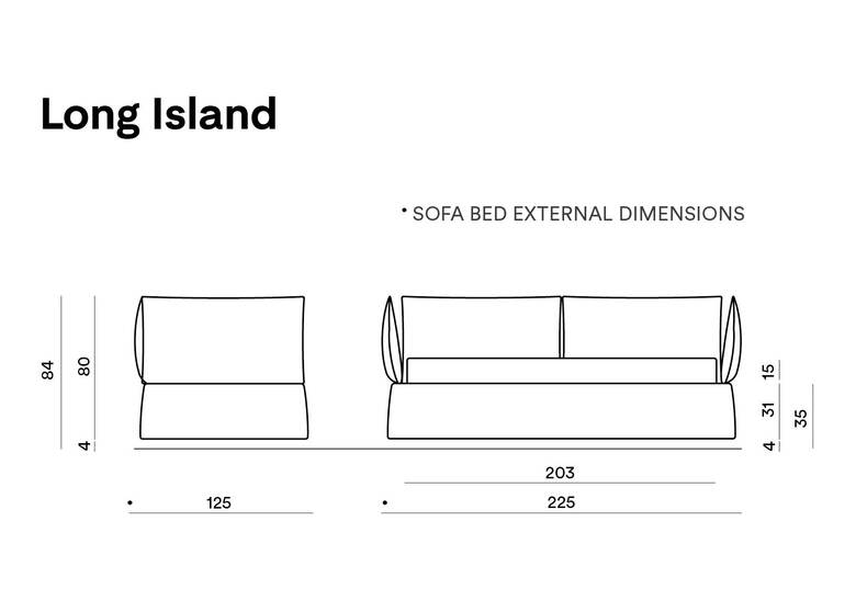 Разтегателен диван LONG ISLAND | Dorelan®