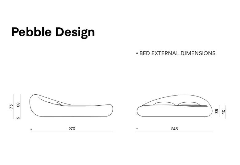 PEBBLE DESIGN bed | Dorelan®