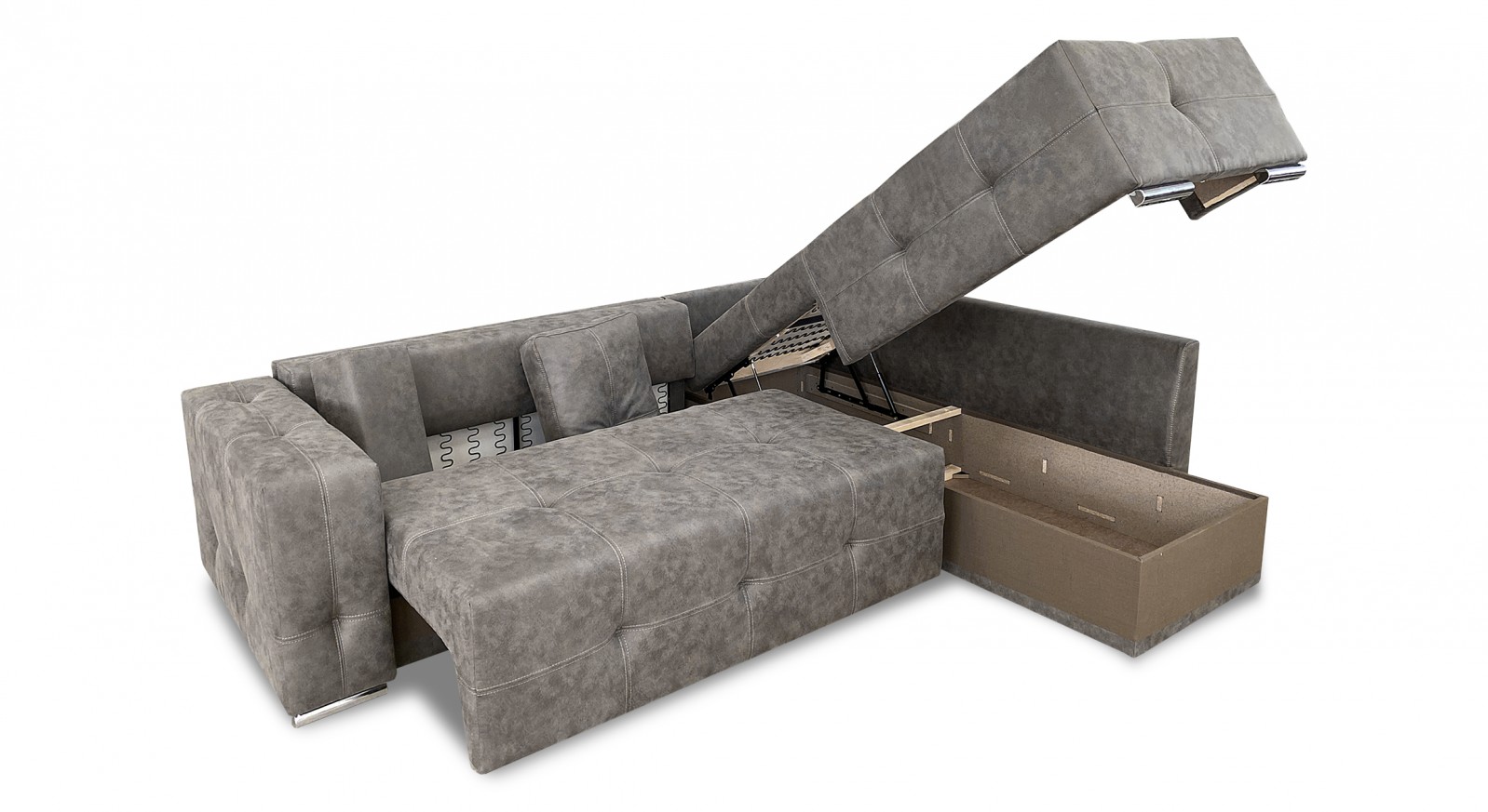Разтегателен ъглов диван с облегалка | „ВИКТОРИ“ | Руди-Ан